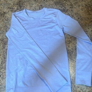 LULULEMON light purple long sleeve shirt, size 0